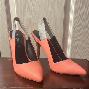 Aldo Coral Slingback Heels